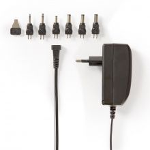Univerzlis hlzati adapter | 24 W | 9 - 24 V DC | 1.80 m | 1.0 A - 1.5 A A | 6 plug(s) | Fekete