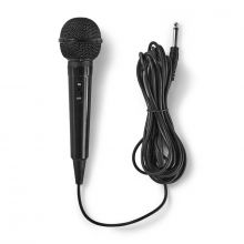 Nedis MPWD01BK vezetkes mikrofon, 5m, fekete