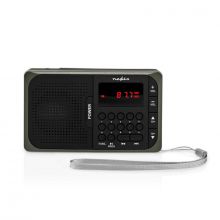 Nedis RDFM2100GY hordozhat FM rdi, Bluetooth, fekete-szrke